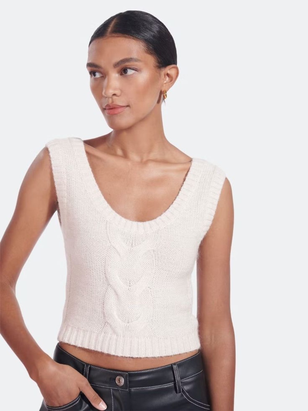 STAUD sweater vest